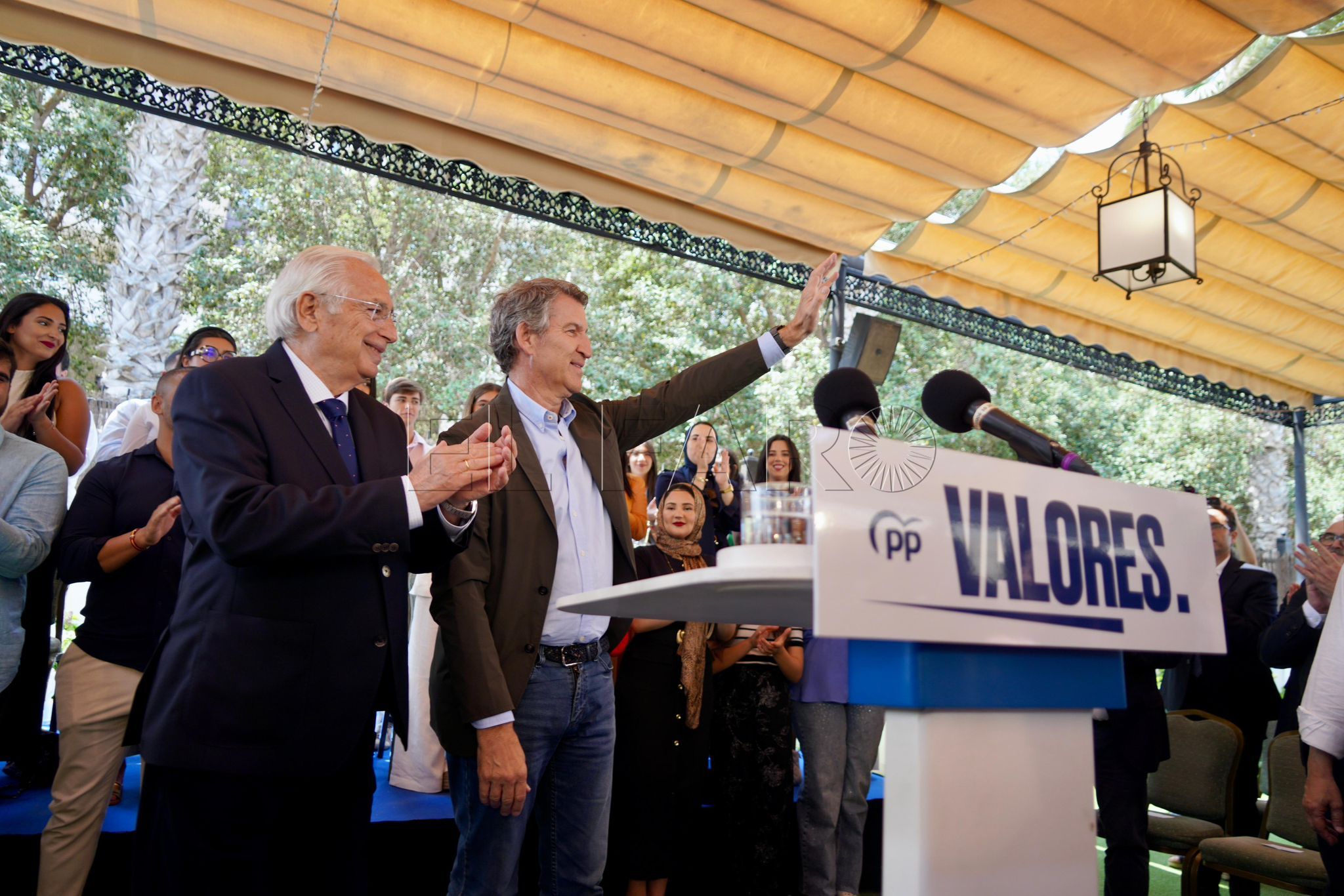 Imbroda y Feijóo cierran el acto político