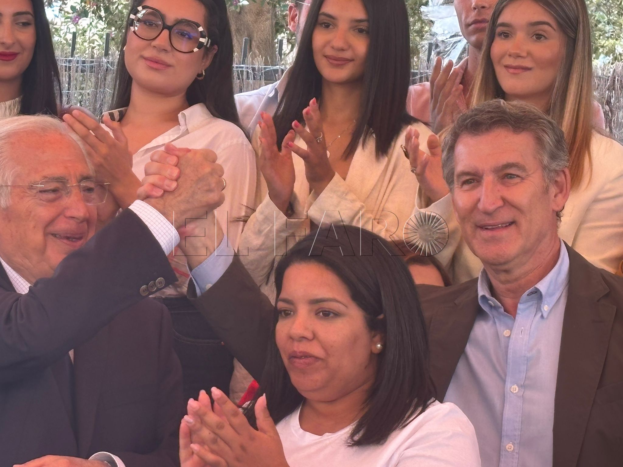 Feijóo e Imbroda al término del acto