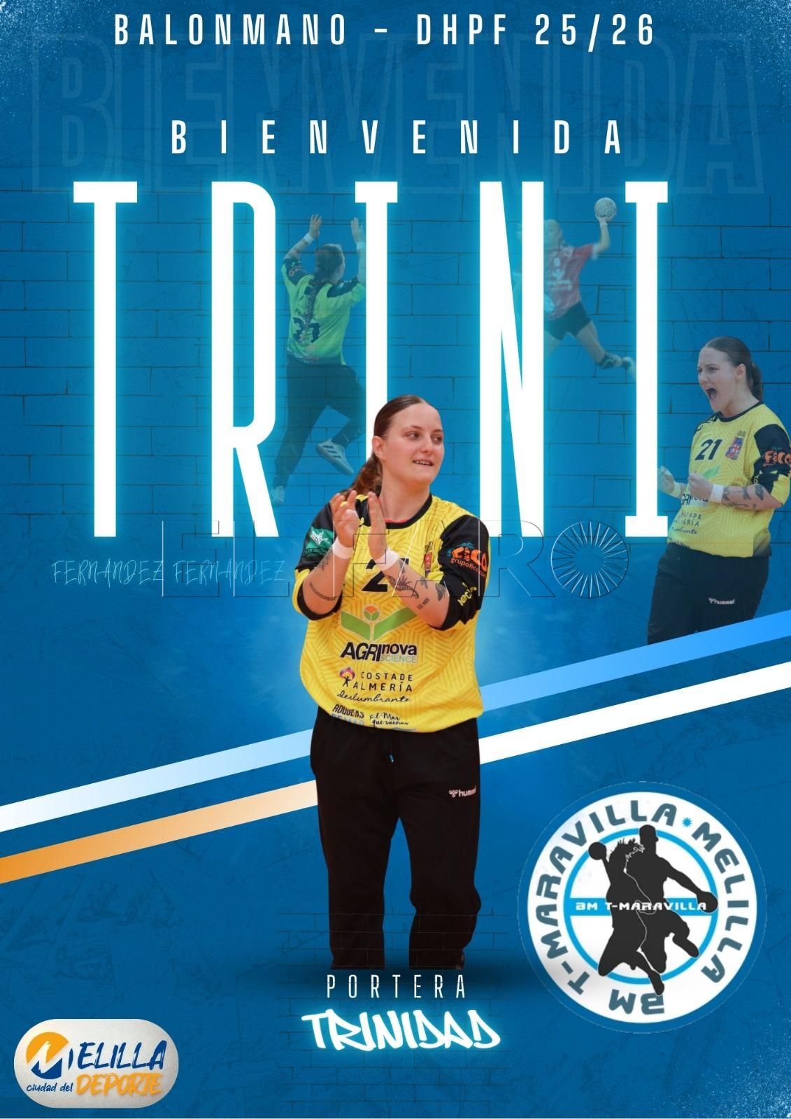 La portera almeriense Trini Fernández, primer fichaje del T-Maravilla