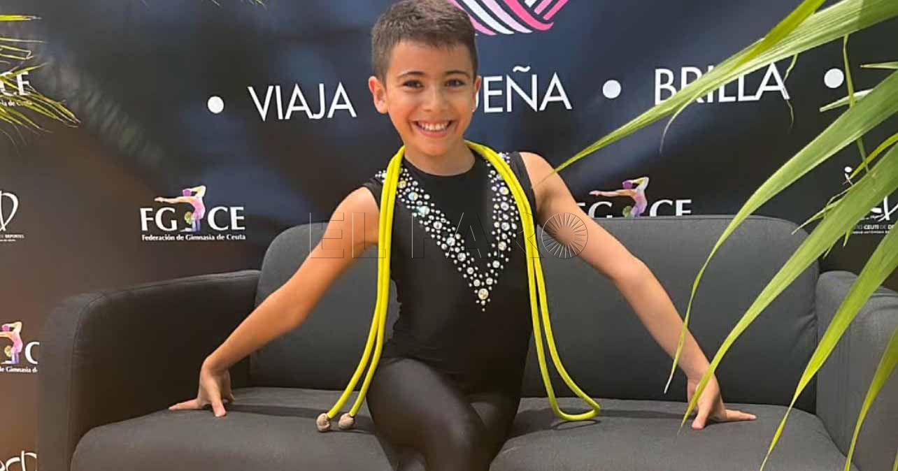 Neizan Buyemaa Dávila representa a Melilla en el Nacional absoluto masculino de gimnasia rítmica