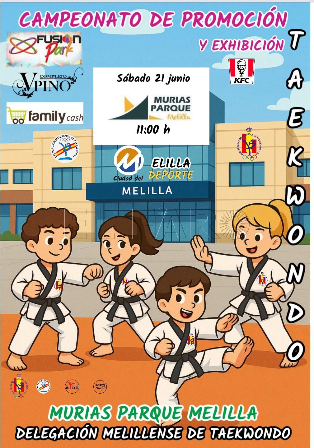 El taekwondo melillense, en el Parque Murias