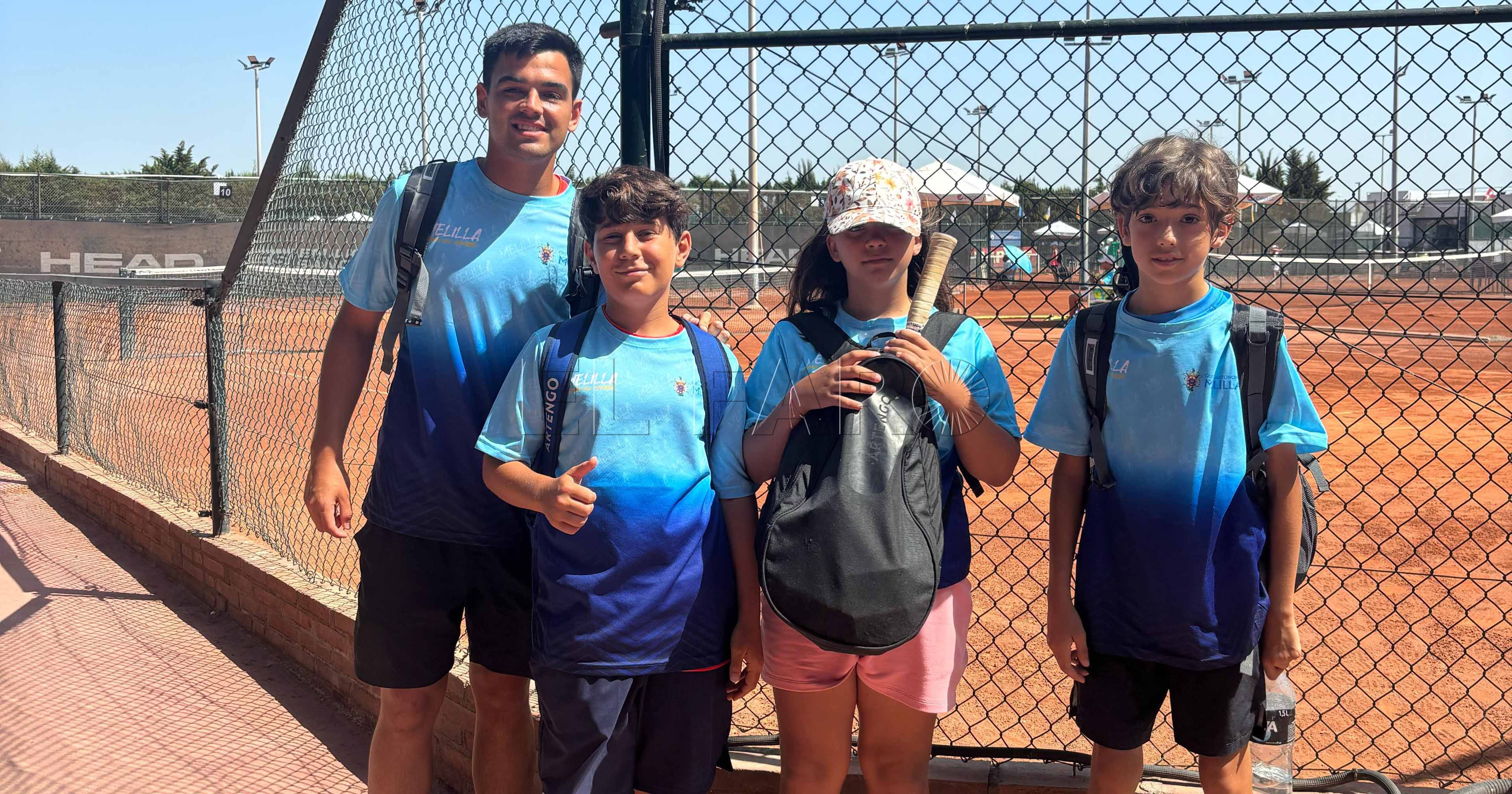 Jóvenes tenistas melillenses participan en el Nacional Alevín
