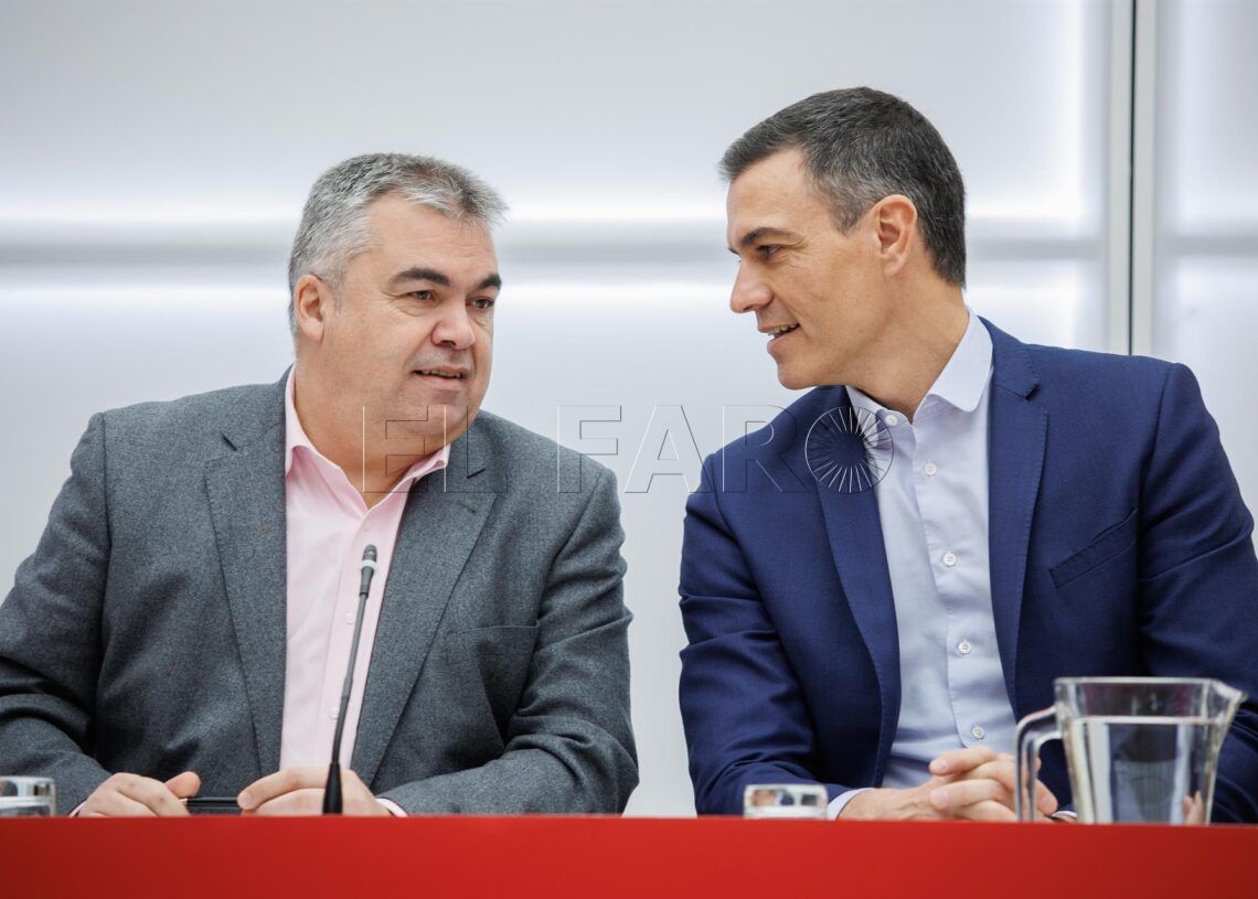 Pedro Sánchez y Santos Cerdán