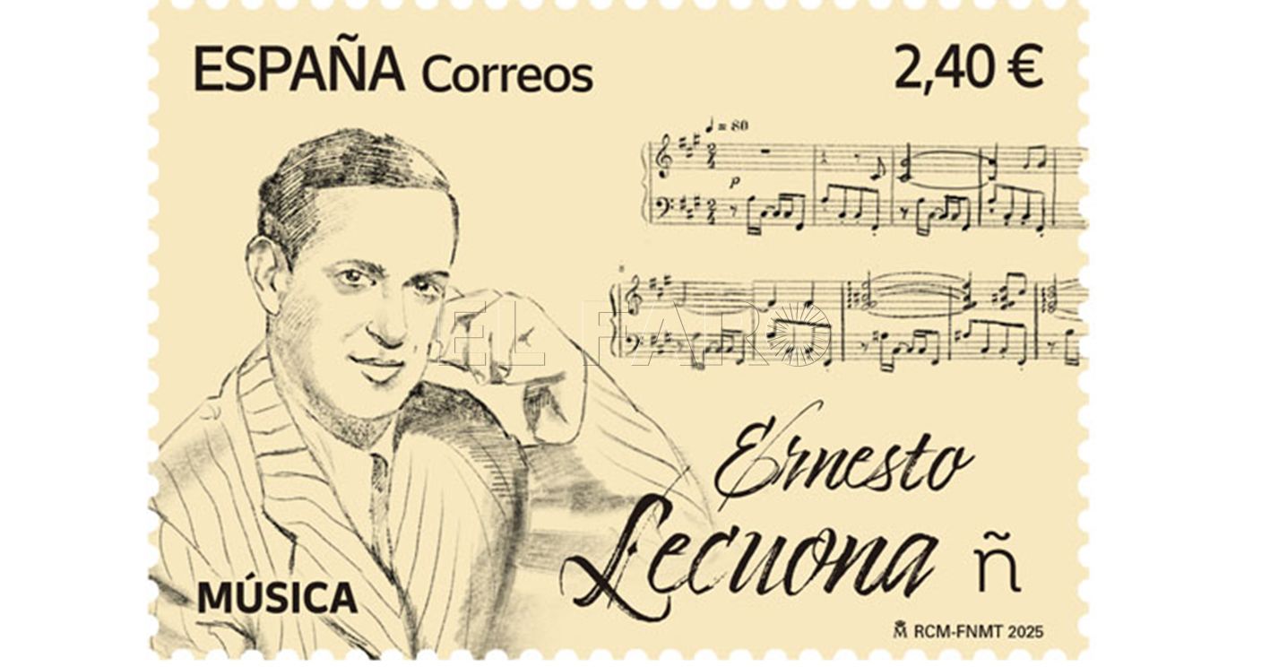 Correos presenta un sello dedicado al compositor cubano Ernesto Lecuona