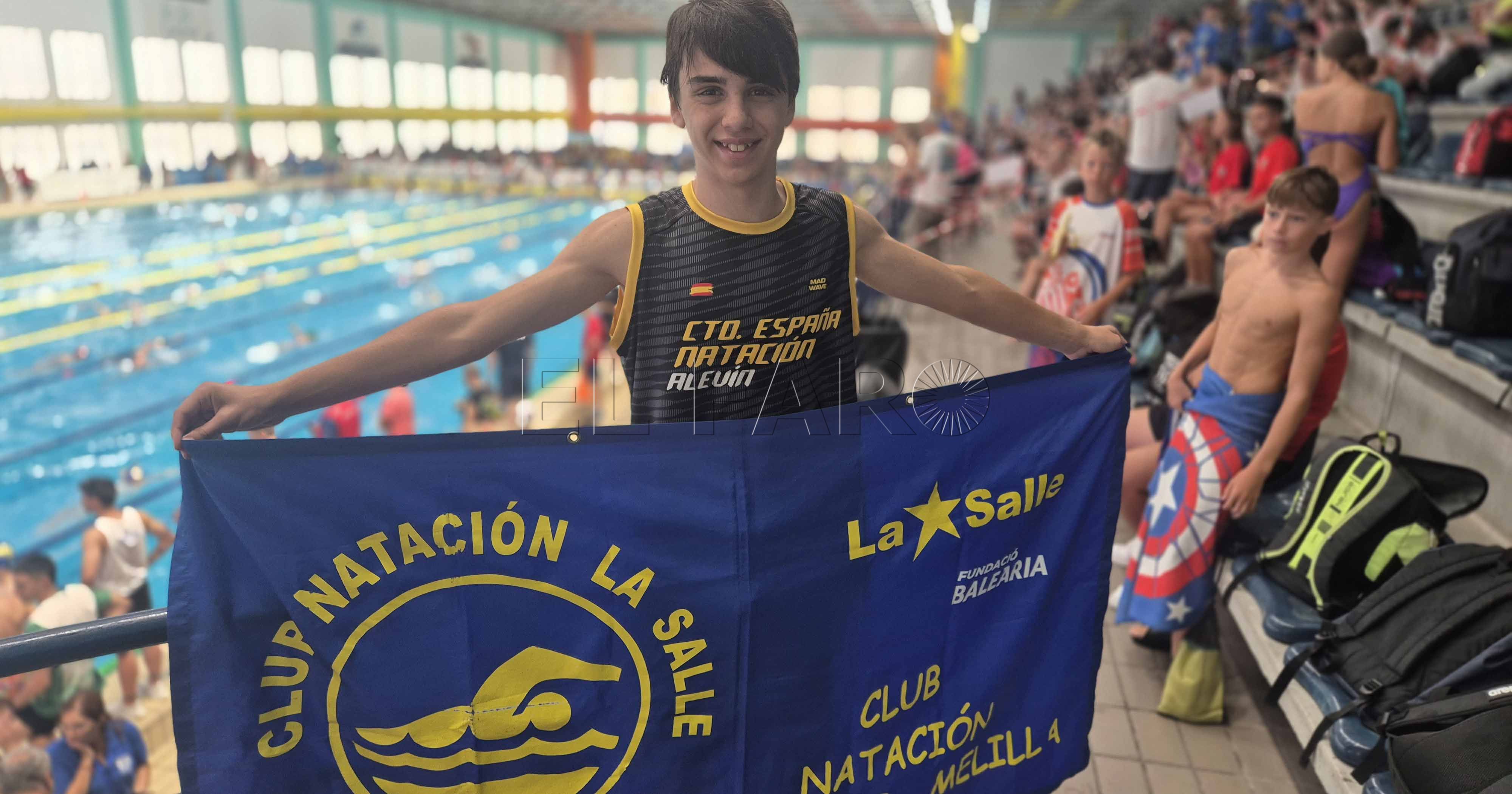 Rubén Román compite al más alto nivel nacional en natación