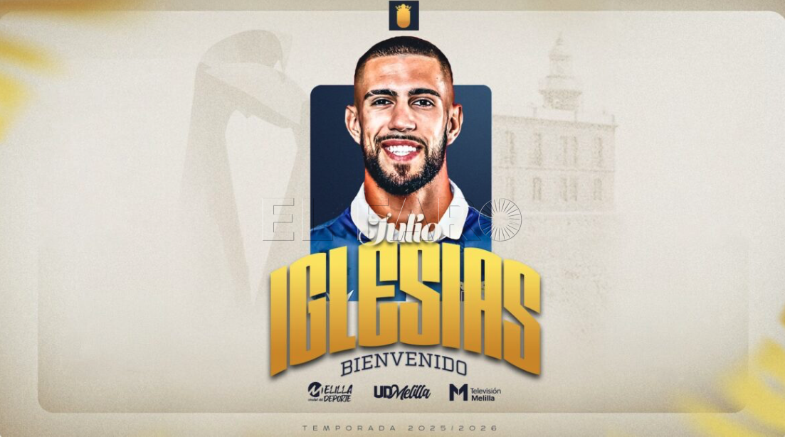 Julio Iglesias firma con la UD Melilla