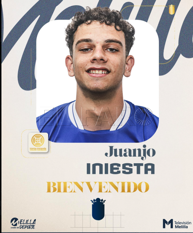 Juanjo Iniesta refuerza el lateral izquierdo del Juvenil División de Honor de la UD Melilla