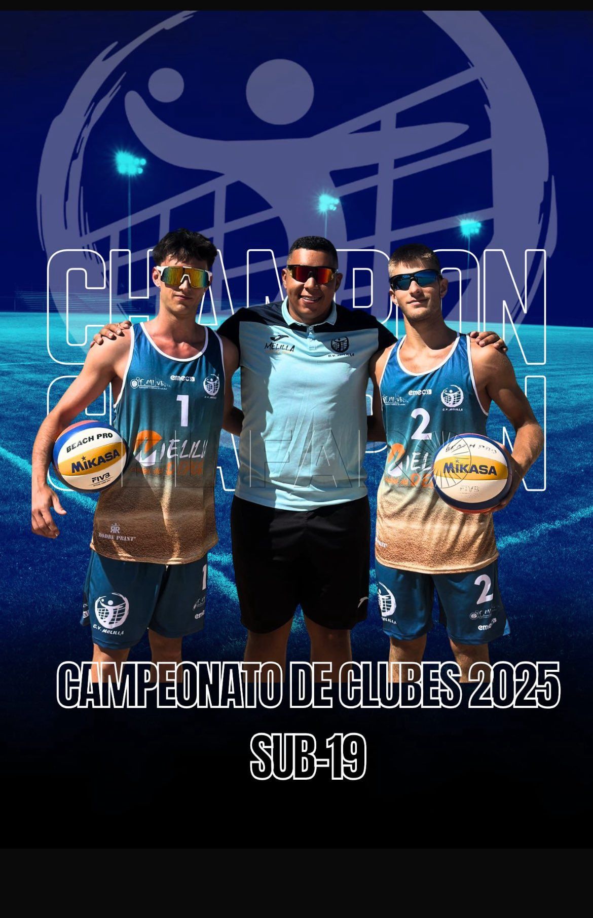 El CV Melilla acude al Nacional Sub-19 de vóley playa con una pareja de calidad