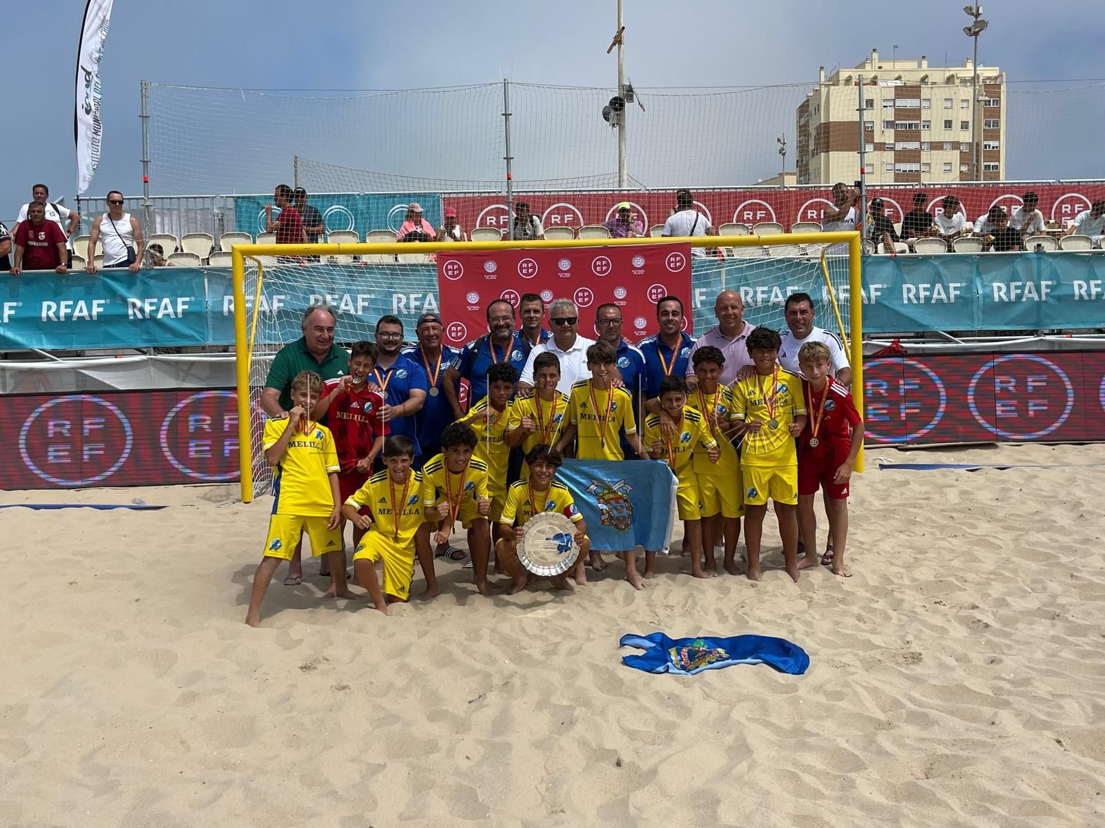Melilla, bronce en el Nacional alevín de fútbol playa