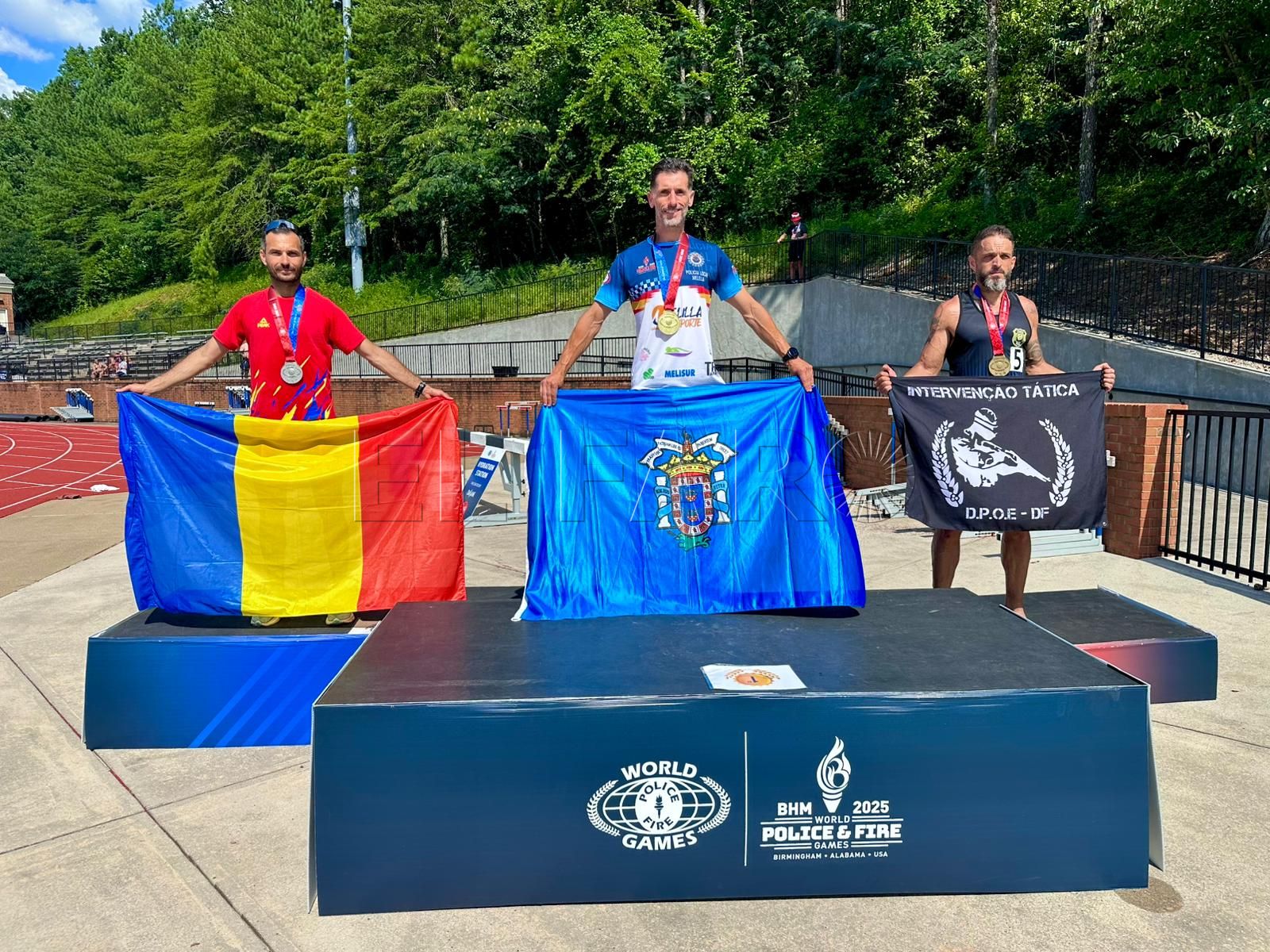 Dos oros, dos platas y un bronce para Luismi Ruiz en los World Police and Fire Games 2025