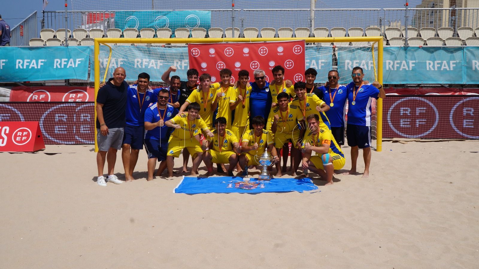 Melilla, subcampeona de España juvenil de fútbol playa