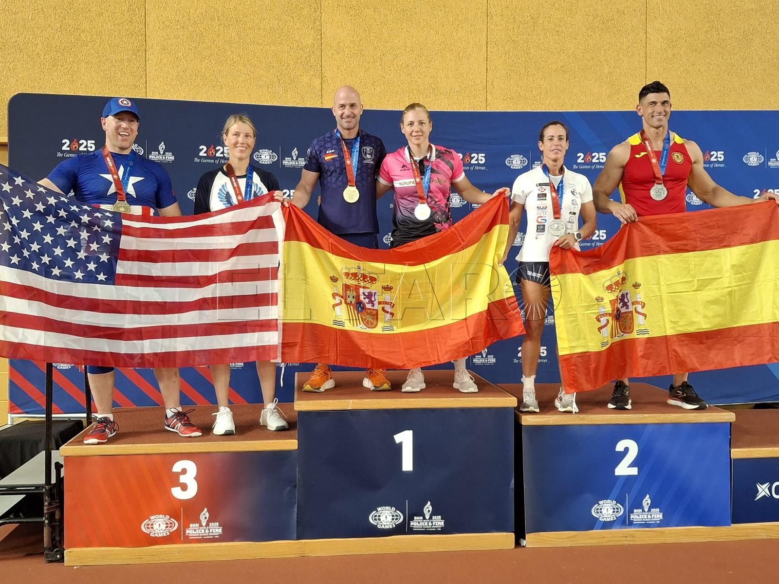 La policía nacional Dori Alonso suma cuatro medallas en los Juegos Mundiales