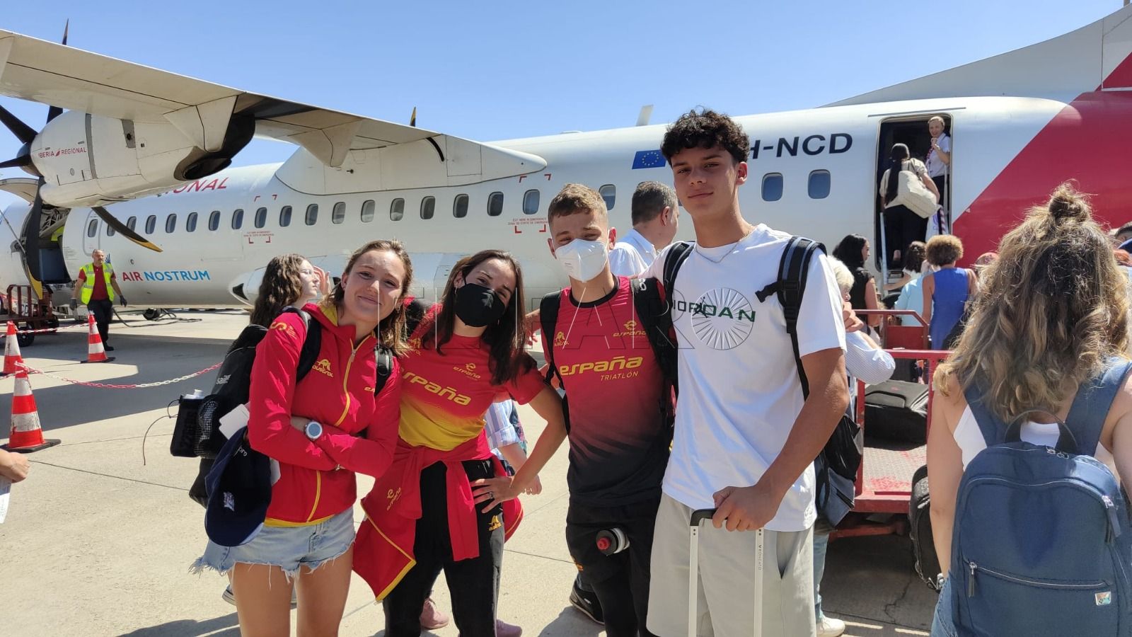 Algunos integrantes de la selección española, ya están en Melilla