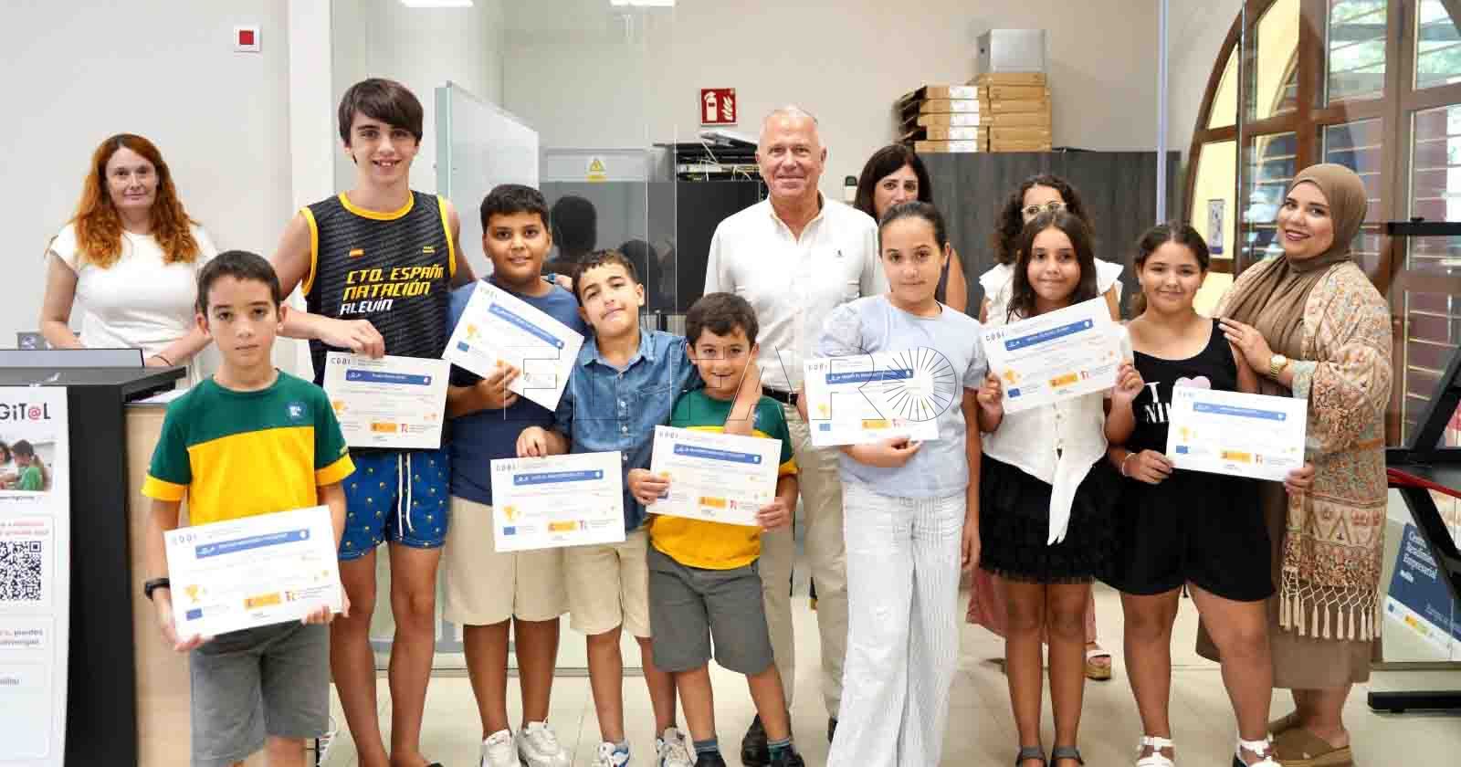 Miguel Marín en la clausura del campamento digital