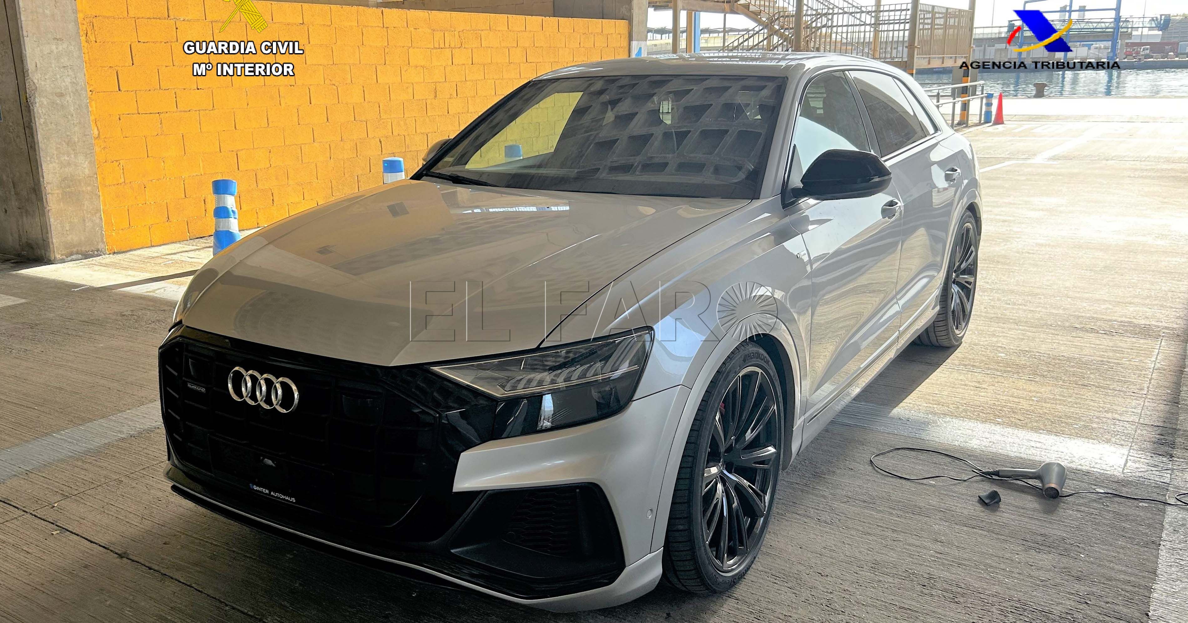 El coche robado en Italia con matrícula alemana