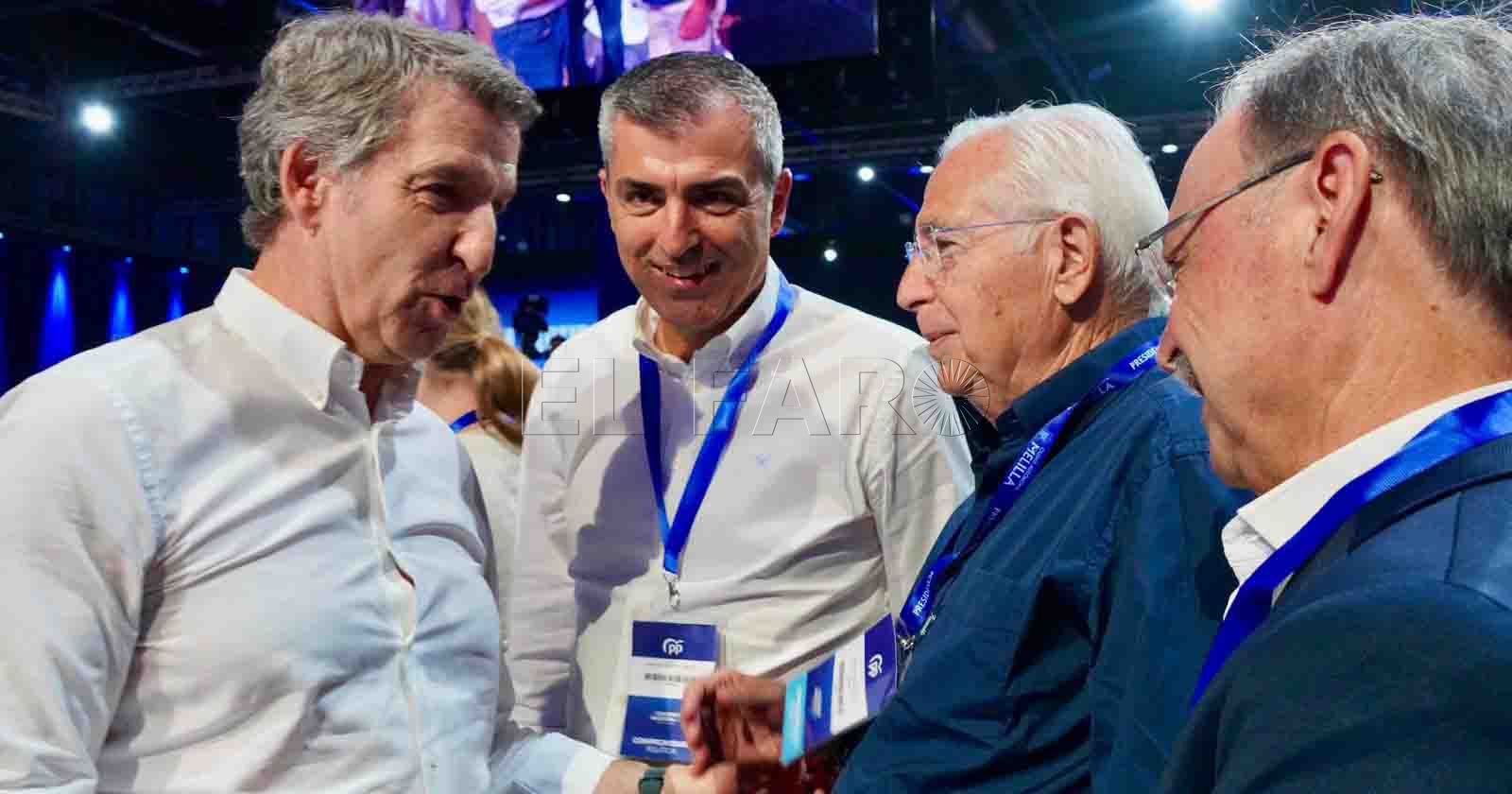 Imbroda junto al líder nacional del PP