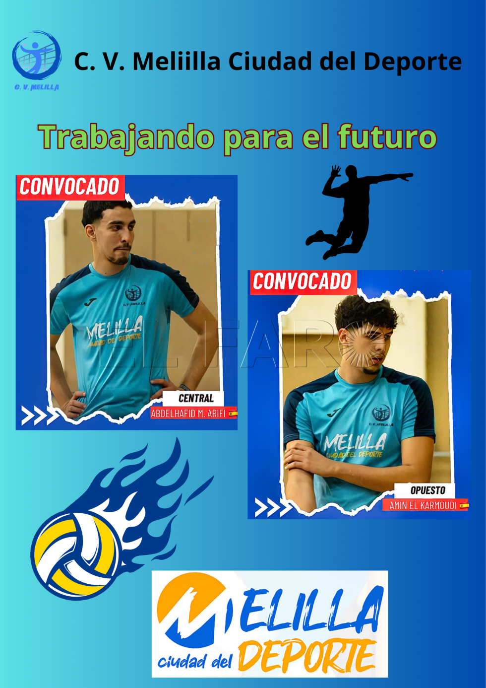 El CV Melilla Ciudad del Deporte apuesta por su cantera