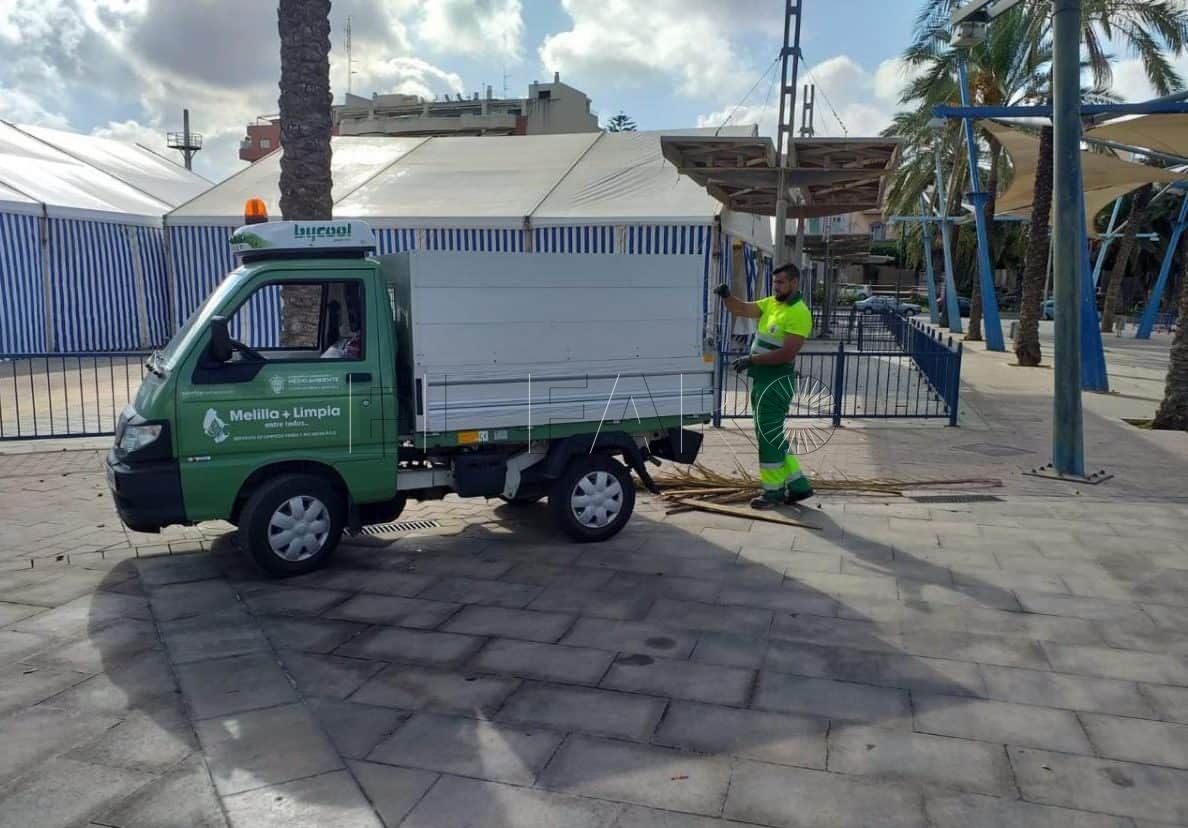 La Ciudad presenta el dispositivo especial de limpieza para la Feria de Melilla 2025