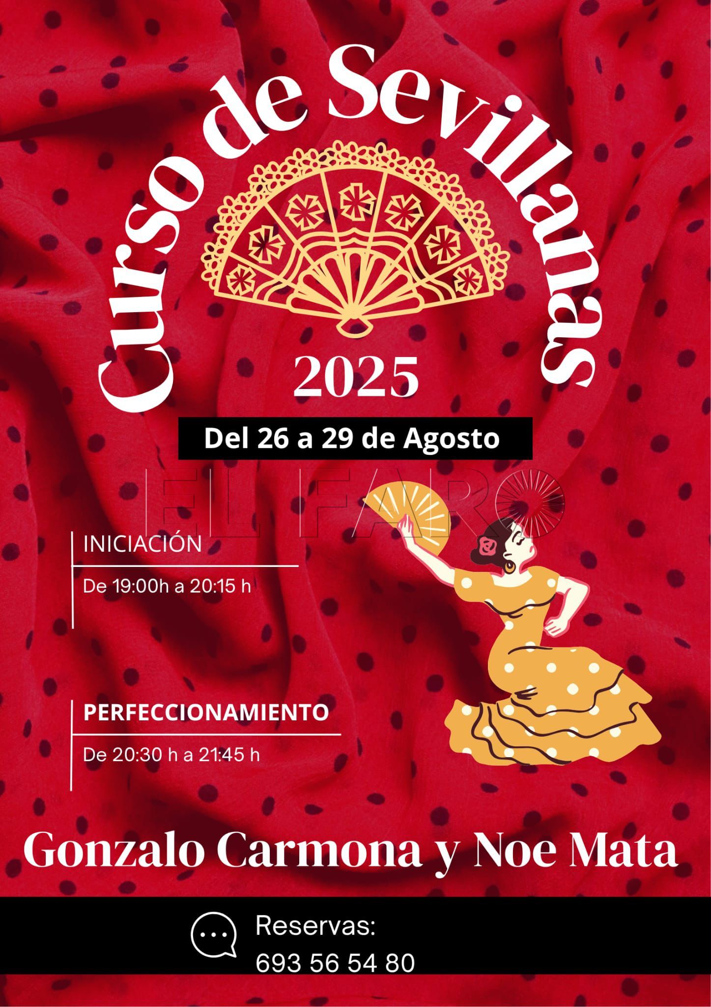 Los hombres melillenses rompen estereotipos: la Masterclass de Sevillanas de Gonzalo Carmona y Noe Mata revoluciona el baile tradicional