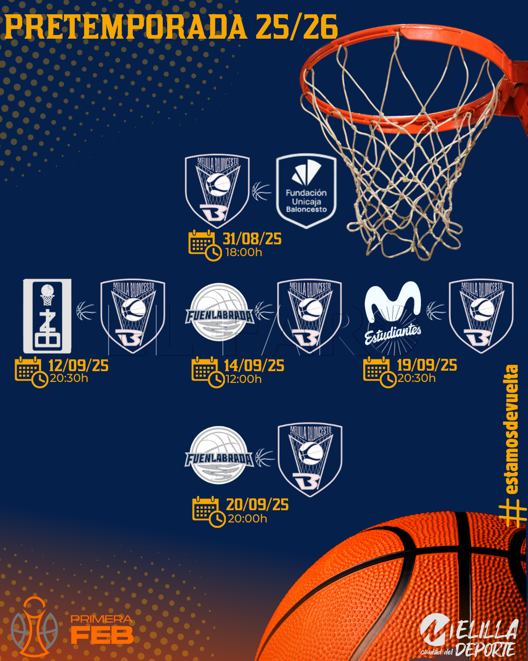 Exigentes partidos de pretemporada