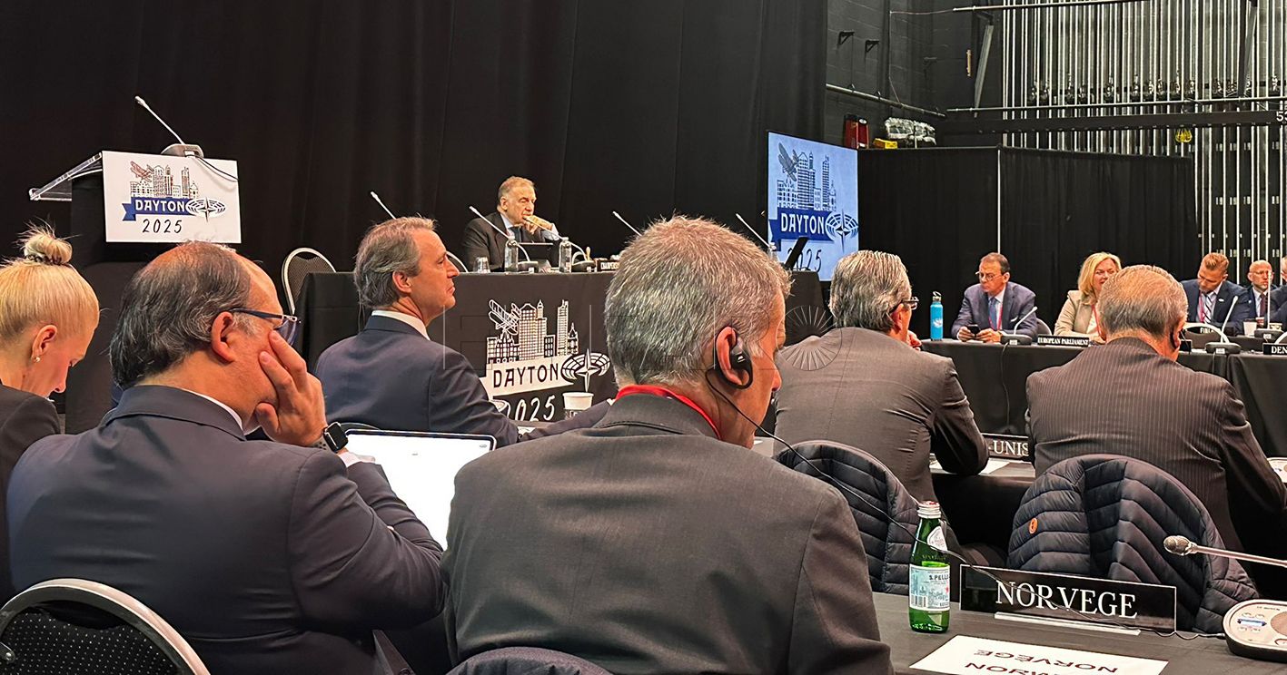 Otazu en una de las sesiones de la Asamblea de la OTAN