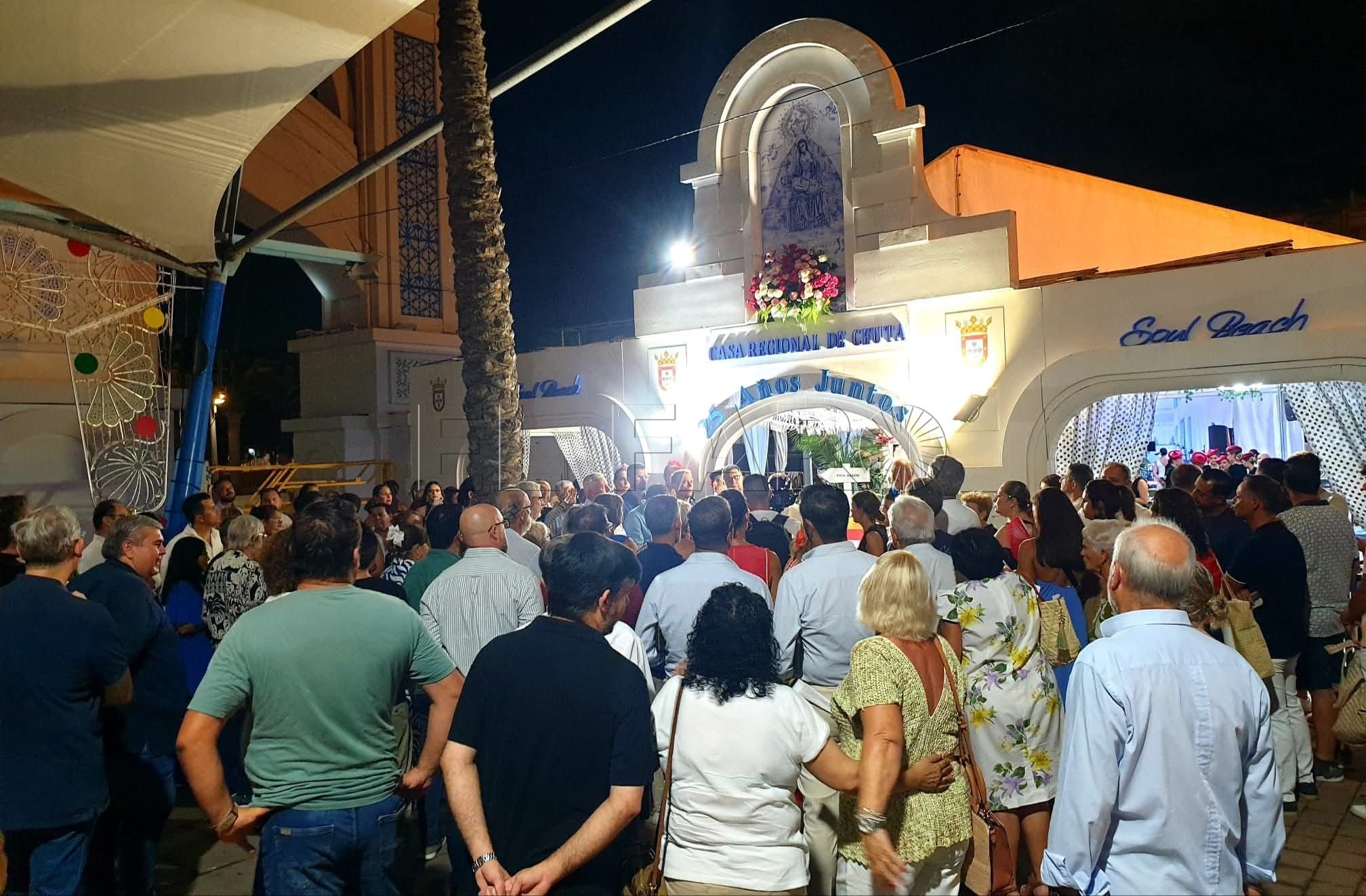 La Casa de Ceuta en Melilla se suma a la feria un año más con su tradicional caseta