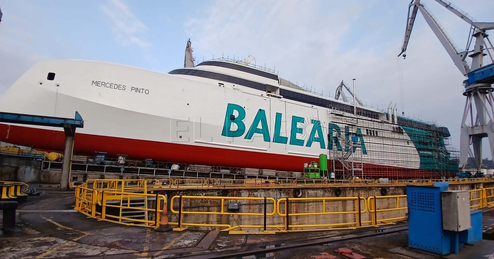 Mercedes Pinto, el nuevo fast ferry de Baleària propulsado por gas natural