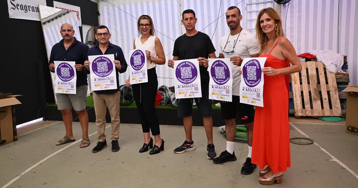 La Delegación del Gobierno impulsa un año más la iniciativa Punto Violeta en todas las casetas de la Feria de Melilla