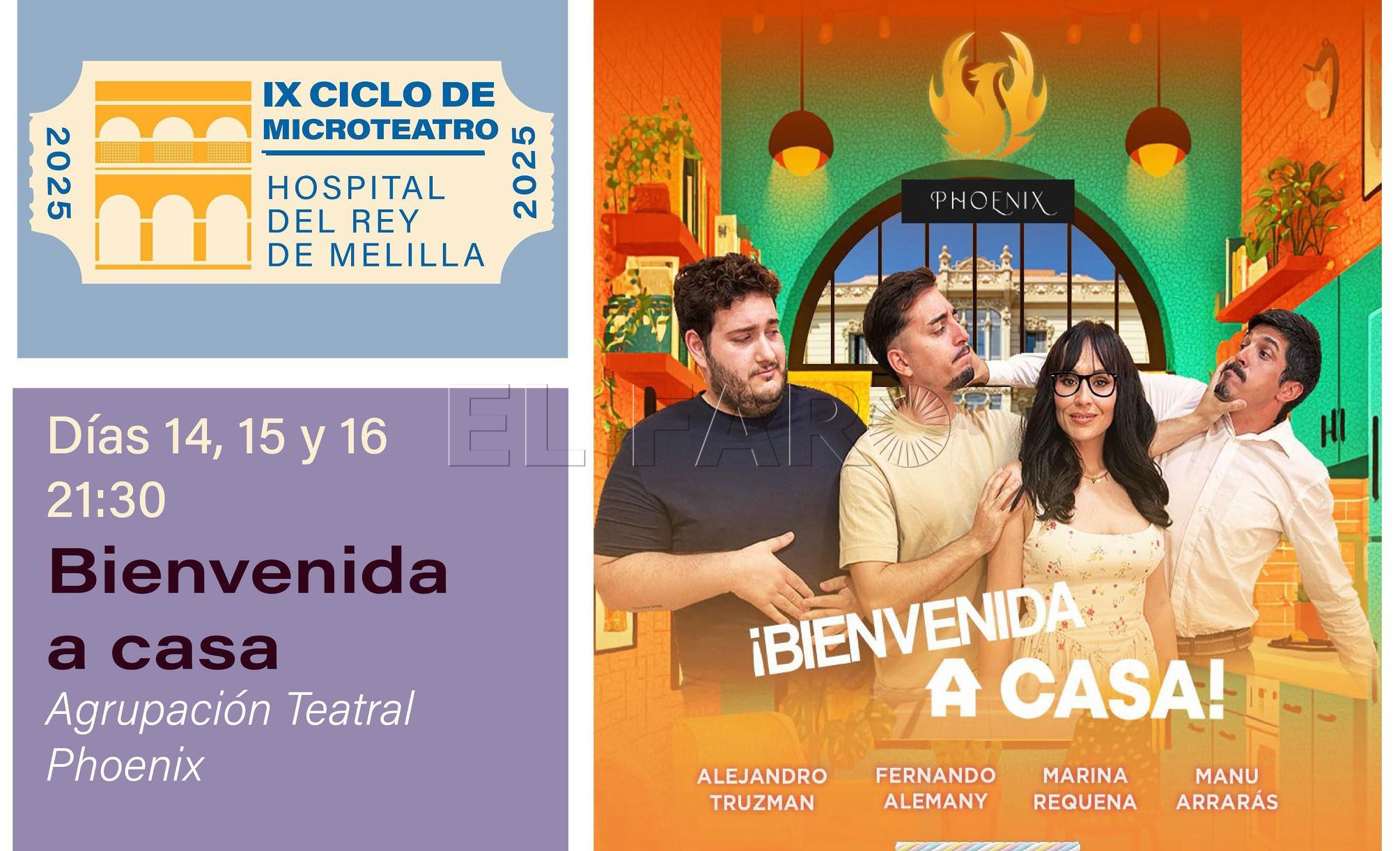 La Agrupación Teatral Phoenix cierra el IX Ciclo de Microteatro con 'Bienvenida a casa'
