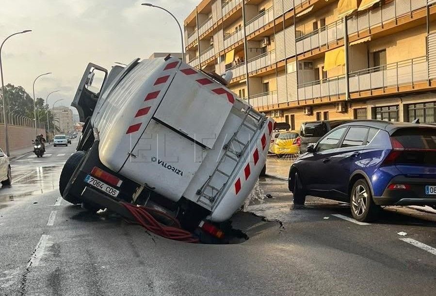 La obra del socavón en Alfonso XIII entrará en su fase final tras la feria