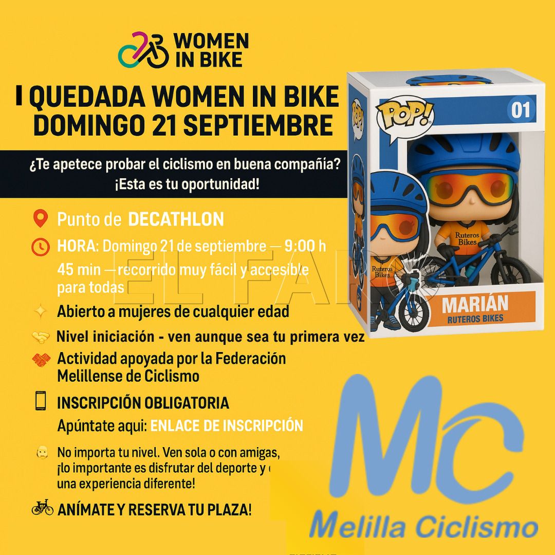 Melilla acoge este domingo la I Quedada Women In Bike