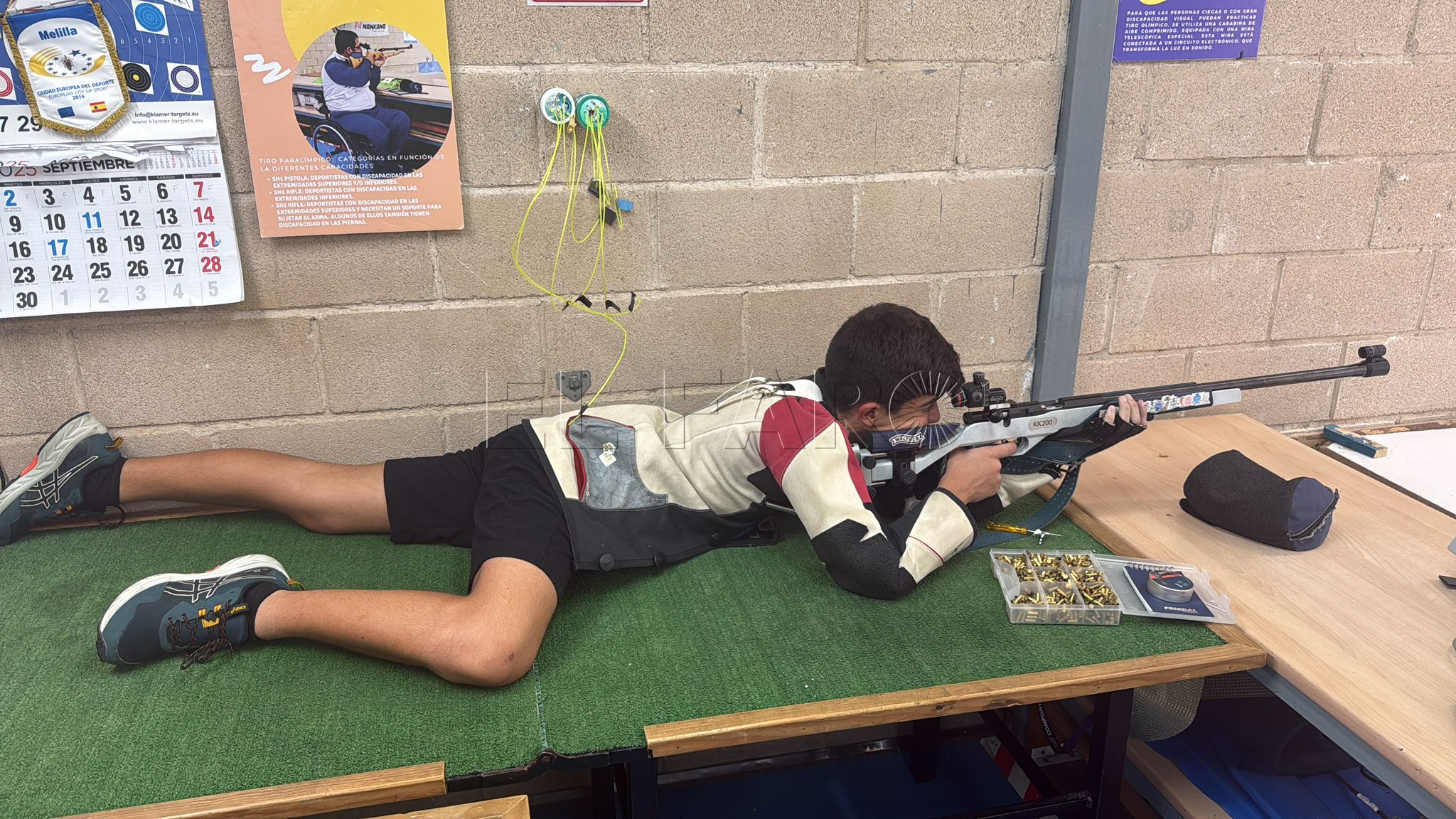 Sara Palomo y Hugo Dionis vencen en categoría junior en tiro olímpico