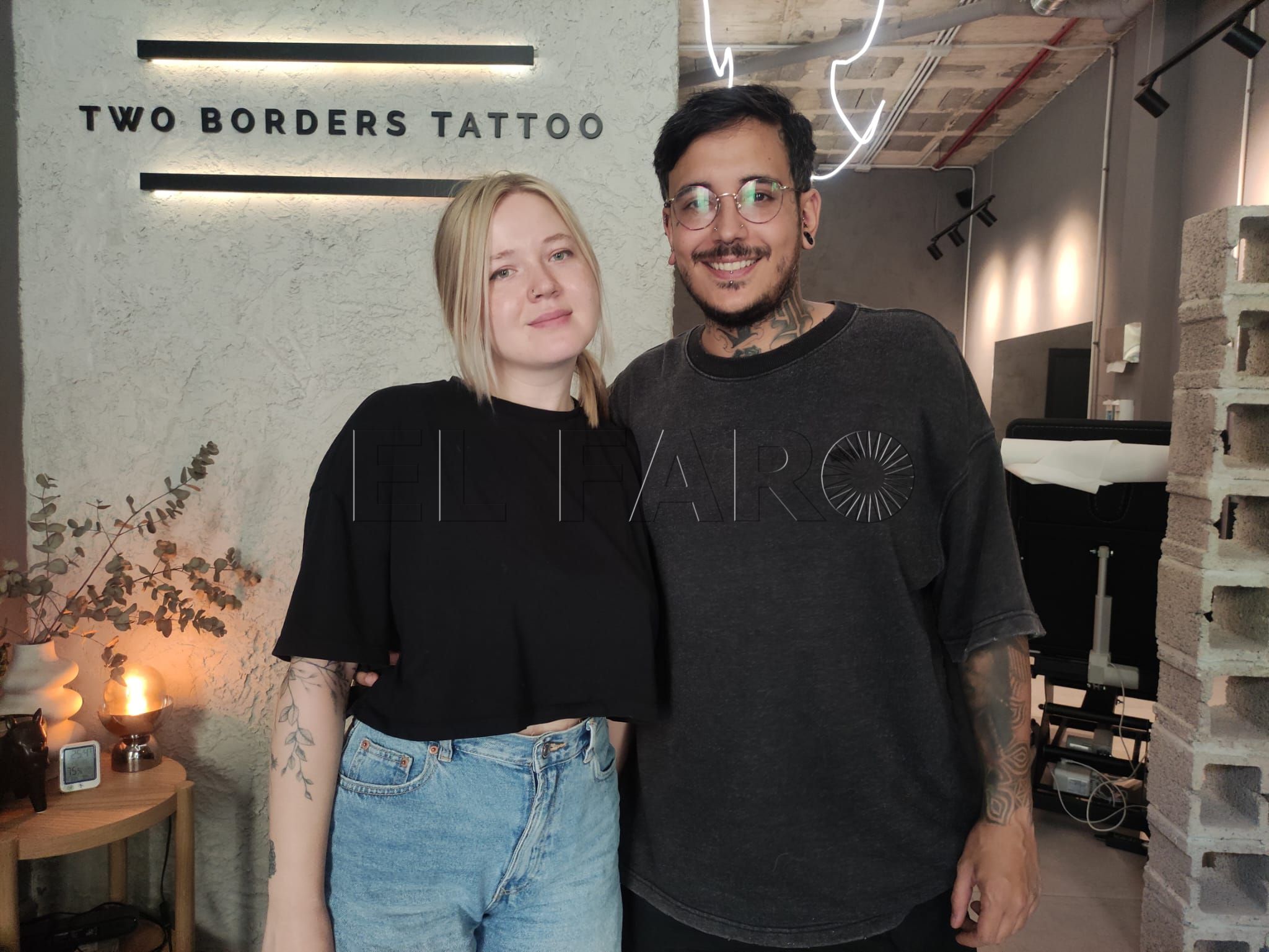Pablo y Kateryna, dos tatuadores con estilo propio