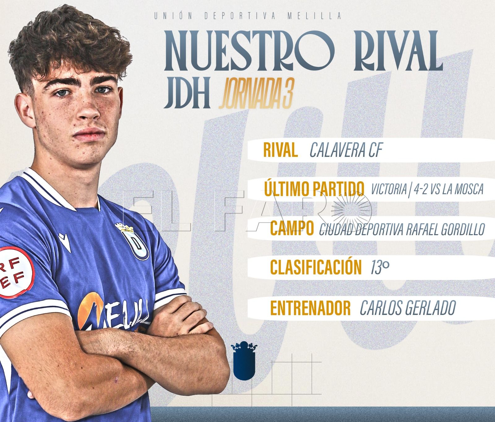 El juvenil azulino busca los primeros puntos ligueros