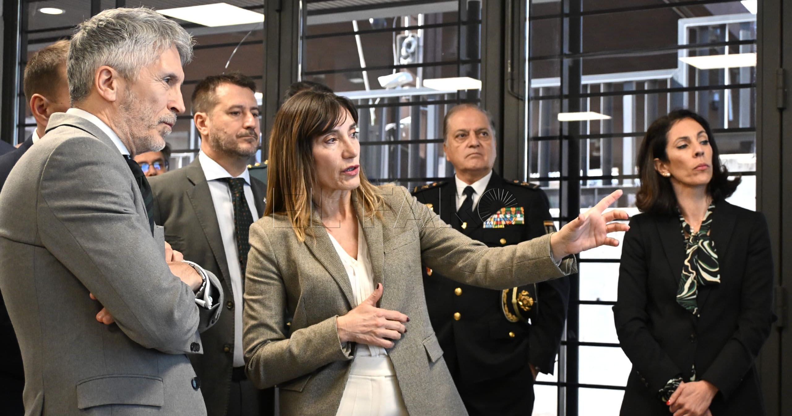 El ministro del Interior visitó la frontera el pasado mes de febrero