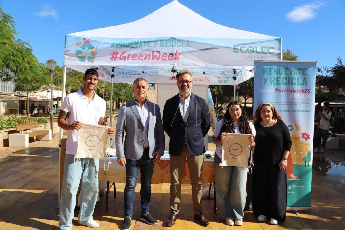 Melilla se suma a la #GreenWeek25 para concienciar sobre el reciclaje de residuos electrónicos