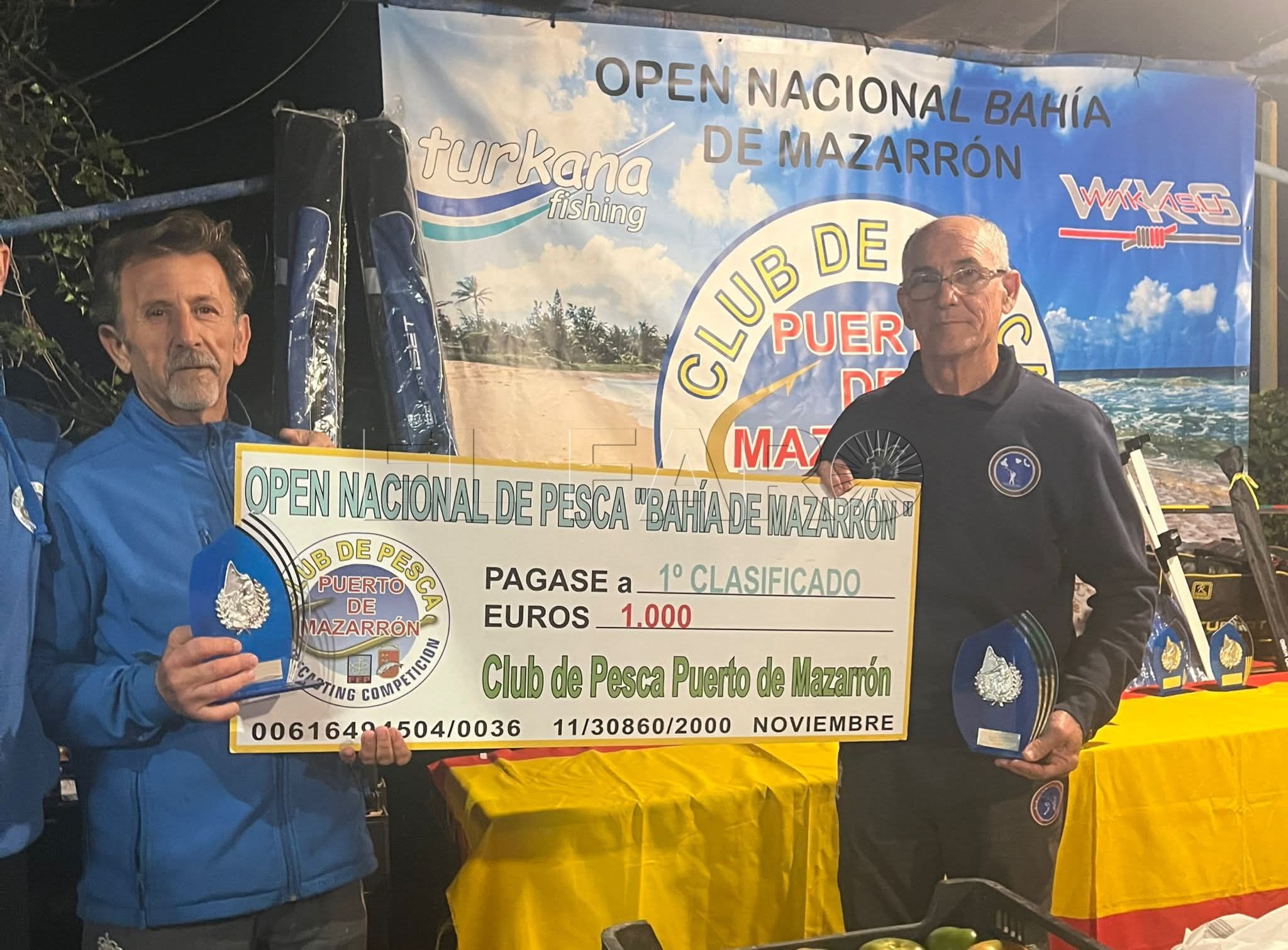 Jesús Rodríguez y José Antonio Fernández ganan el Open de Mazarón de pesca