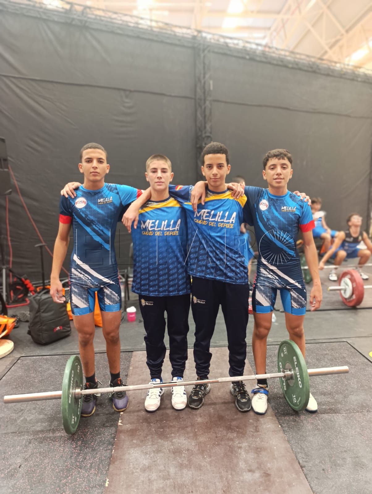 La Federación Melillense cierra un exitoso Nacional Sub-15 de halterofilia