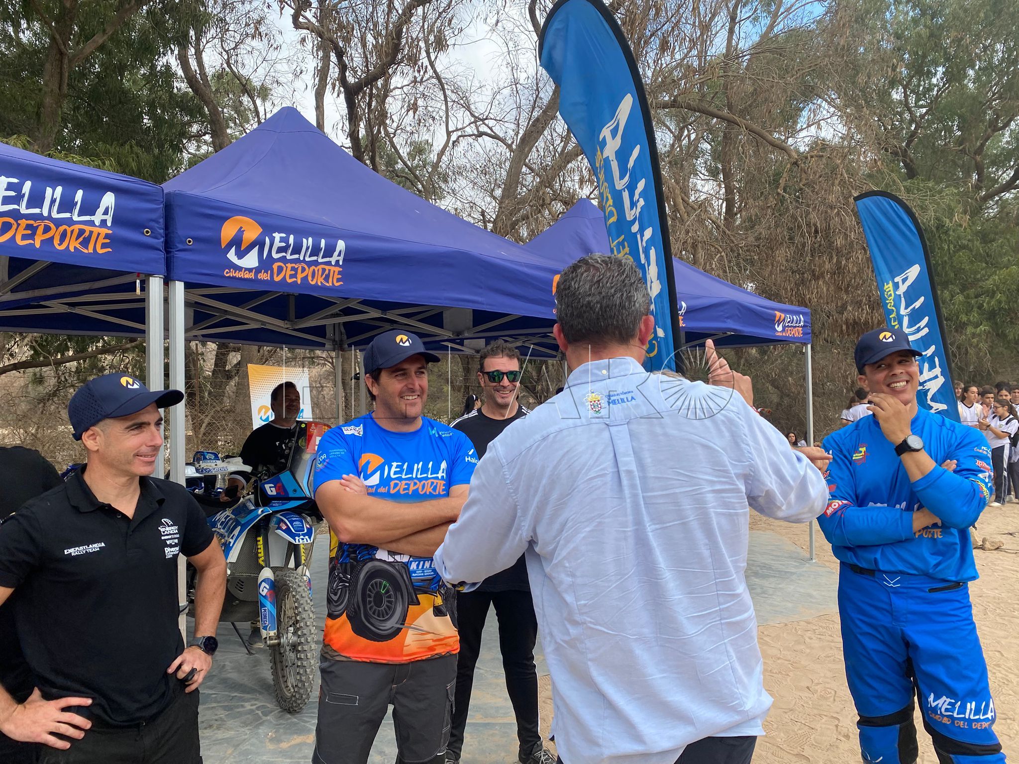Los dakarianos Borja Pérez y Rachid Al Lal estuvieron en el evento