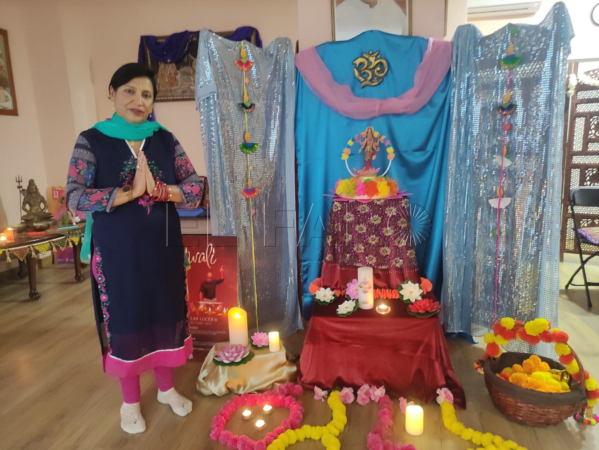 El Templo Hindú abre sus puertas para celebrar el Diwali, la “Fiesta de las Luces”