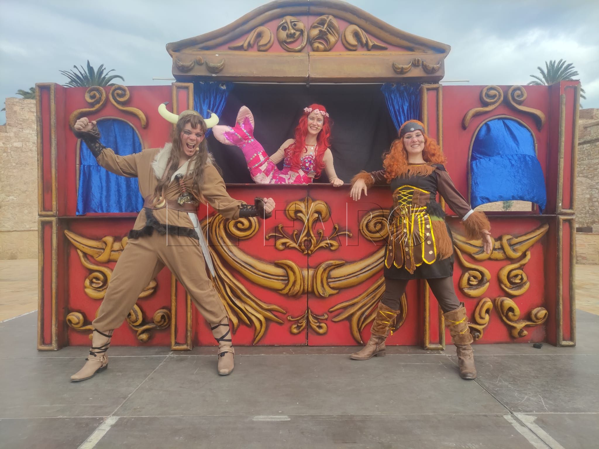 Inga la Vikinga, obra de teatro infantil representada este domingo en la Plaza de las Culturas.