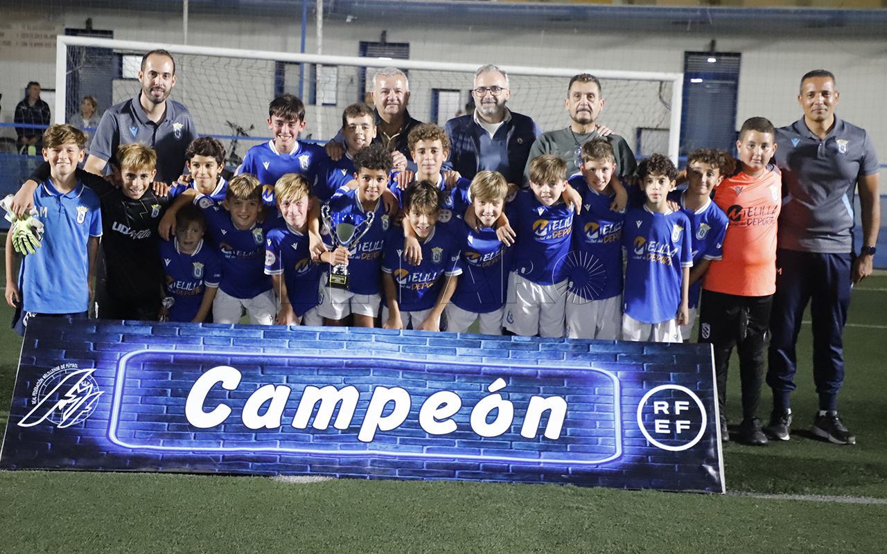 UD Melilla, La Espiguera y Peña Real Madrid ganan la Copa Federación Alevín de fútbol