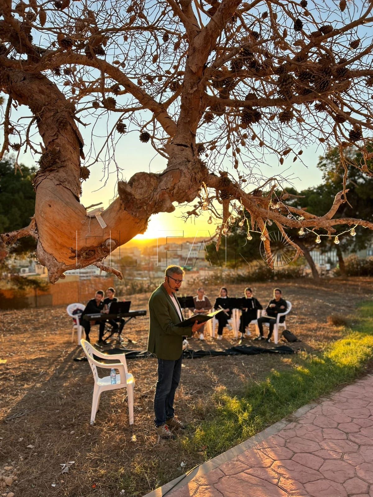 Diálogos sonoros, la poesía y la música se entrelazan con el atardecer en el Monte María Cristina