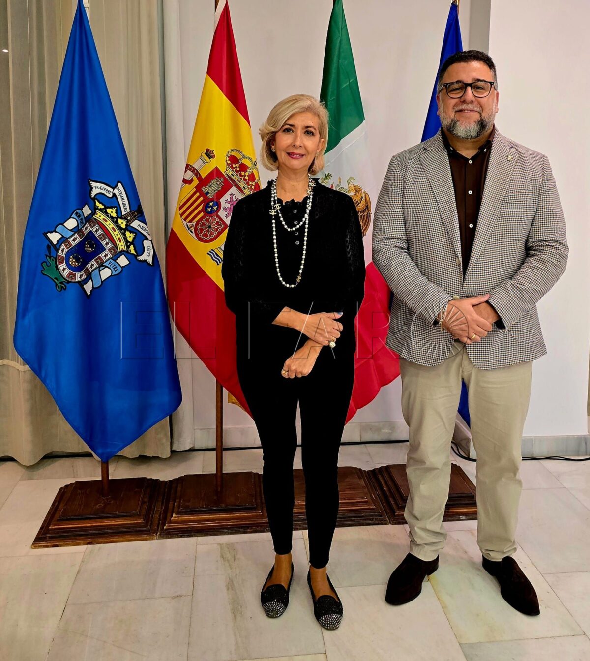 La presidenta de la Casa de México en Andalucía visita la Casa Regional de Ceuta en Melilla