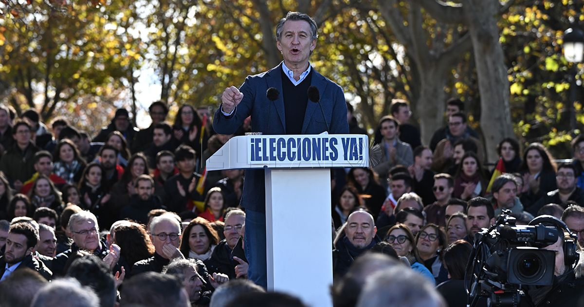 Feijóo afirma que "el sanchismo está en la cárcel y tiene que salir del Gobierno"