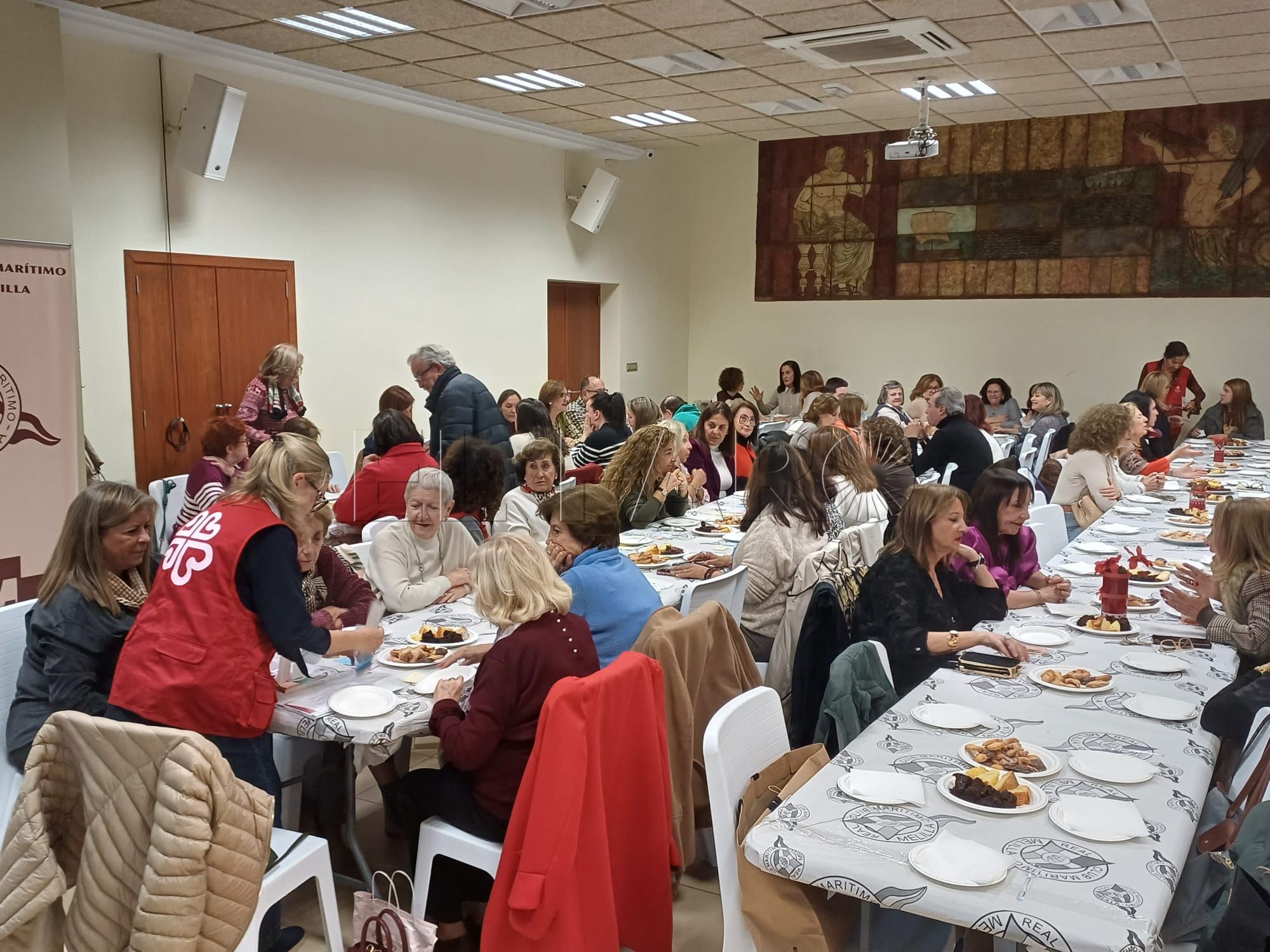 Cáritas Castrense organiza su merienda solidaria y recogida de alimentos