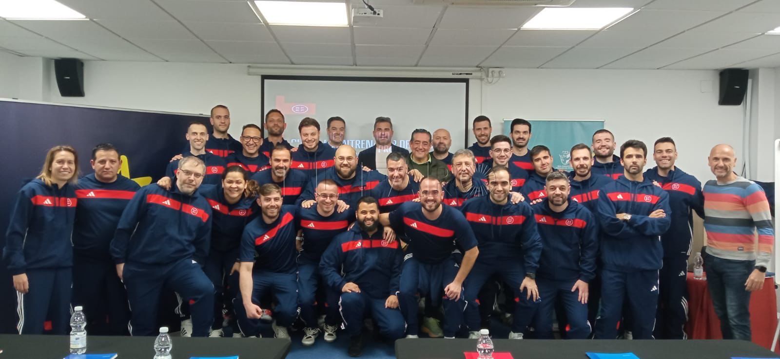 Andrés Castillo, en el curso nacional de fútbol sala en Sevilla