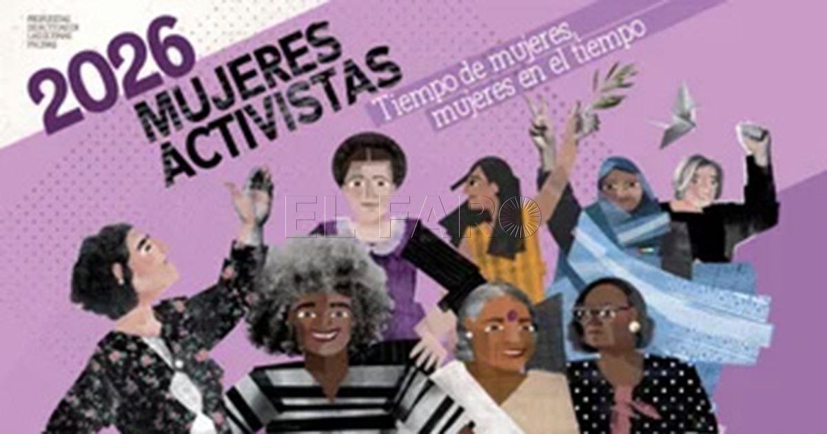 'Tiempo de mujeres, mujeres en el tiempo', lema del calendario coeducativo de SATE-STEs para 2026