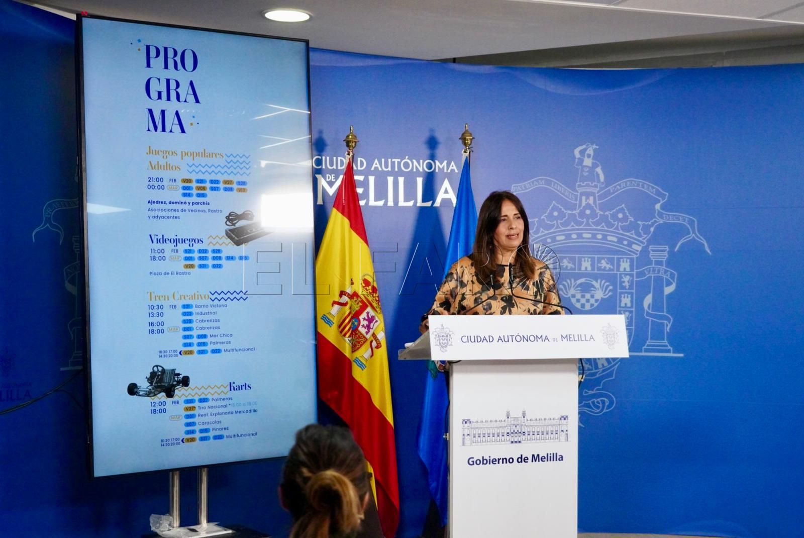 La consejera de Cultura, Fadela Mohatar en la presentación de las actividades del Ramadán. Foto: cedida por la CAM