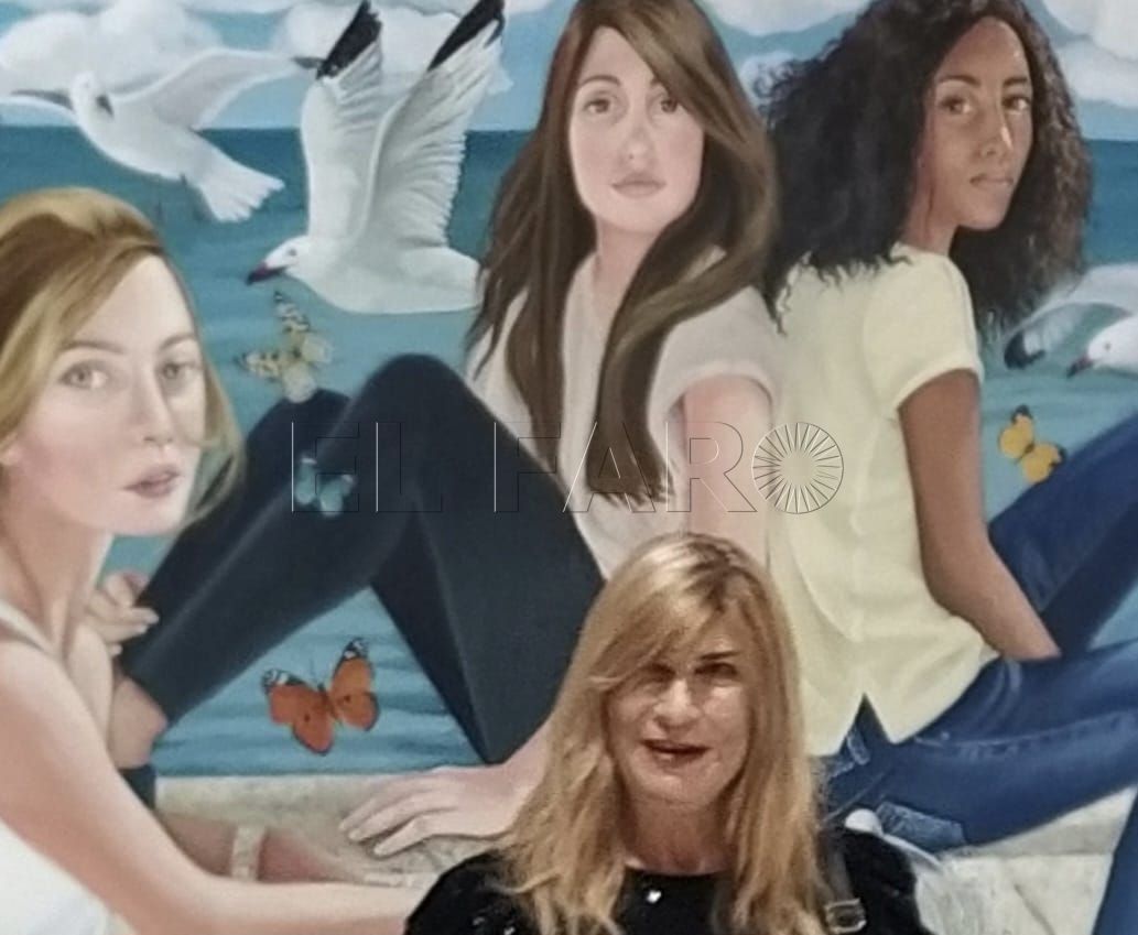 Esperanza Asensi, artista que expone en la muestra colectiva de la Fundación Balearia en Melilla. -Cedida-